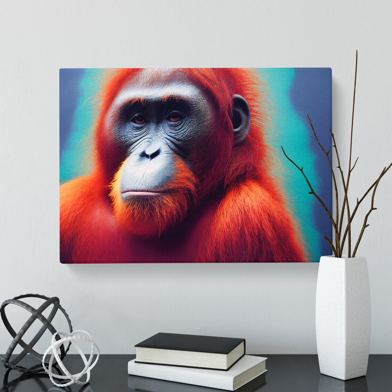 Orangutan Portrait Vol.1 - Wrapped Canvas, 35cm H x 50cm W x 3cm D