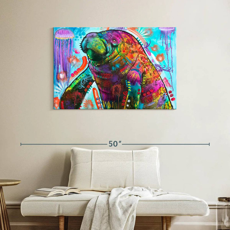 Manatee, 26" H x 39" W