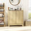 Armoire d'appoint Dutcher l 31 po, conception cannelée avec rangement -1780955962