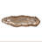 Golden Ore Organic Shaped Oblong Bowl