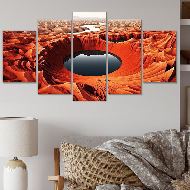 Martynne - Abstract Landscape Canvas Print - 5 Panels