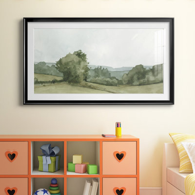«Vintage Landscape Sketch I», reproduction sur toile encadrée