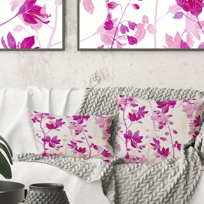 Coussin Southern Southern Fuchia, 18 po x 18 po