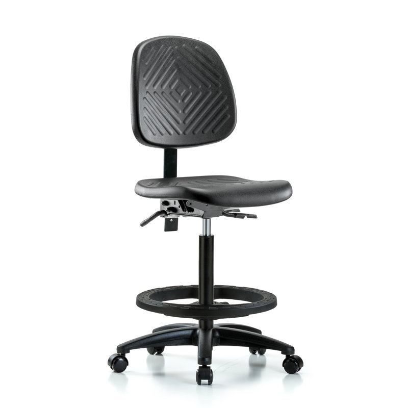 Margo Drafting Chair, Casters, Not Included, No