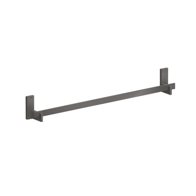 AXOR Universal Rectangular Towel Bar, 24" in Brushed Black Chrome