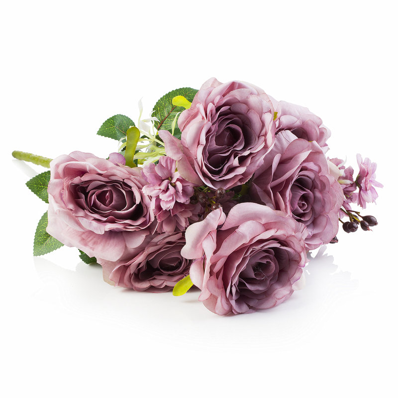 Mélange de roses et de buissons, Mauve
