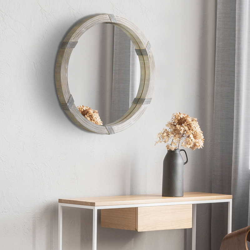 Miroir mural en bois 30,75 "