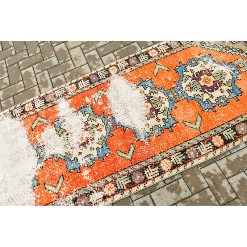 Tapis de couloir turc rétro avec un design traditionnel pour rehausser le décor de votre couloir ou de votre salon