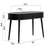 Stream Writing Desk with Hidden Drawer and Vertical Grooves -1557904671