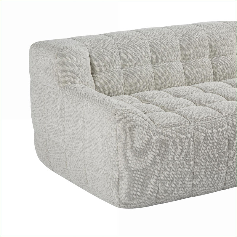 Canapés-lits | Canapé moderne modulaire à compression pour le salon, aucun assemblage requis | Beige | Velours litchi