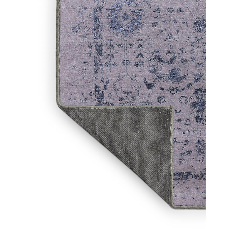 Tapis oriental mauve / gris Sharo, Tapis de couloir 2 pi x 5 pi