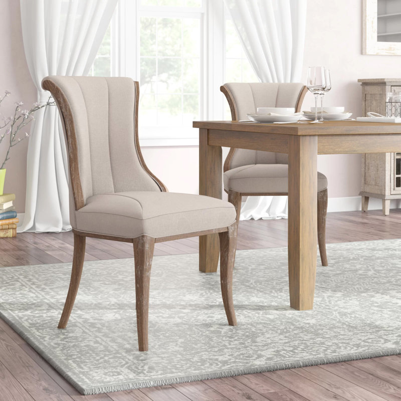 Chaise d'appoint rembourrée Haslemere, Lin