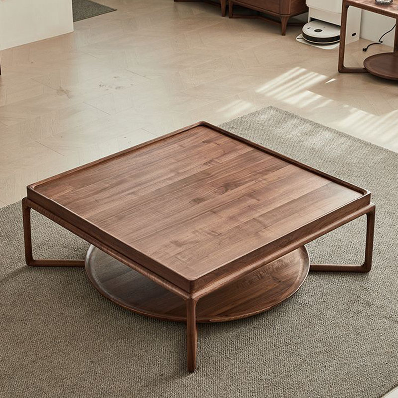Modern minimalist square coffee table