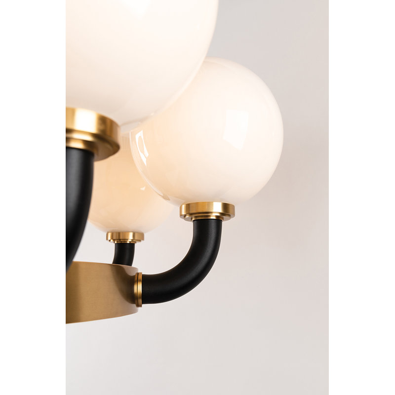 Werner Pendant Light in , 8-Light, Aged Brass/Black