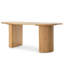 Anirudha 79"  Oval Wood Double Pedestal Base Dining Tables-94225064