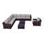 Ensemble de conversation pour 7 personnes avec coussins Biles Wicker-1876008896