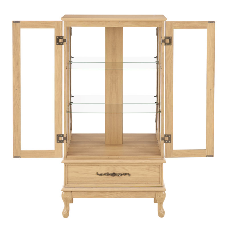 Armoire décorative avec tablettes réglables, 2 portes et 1 tiroir