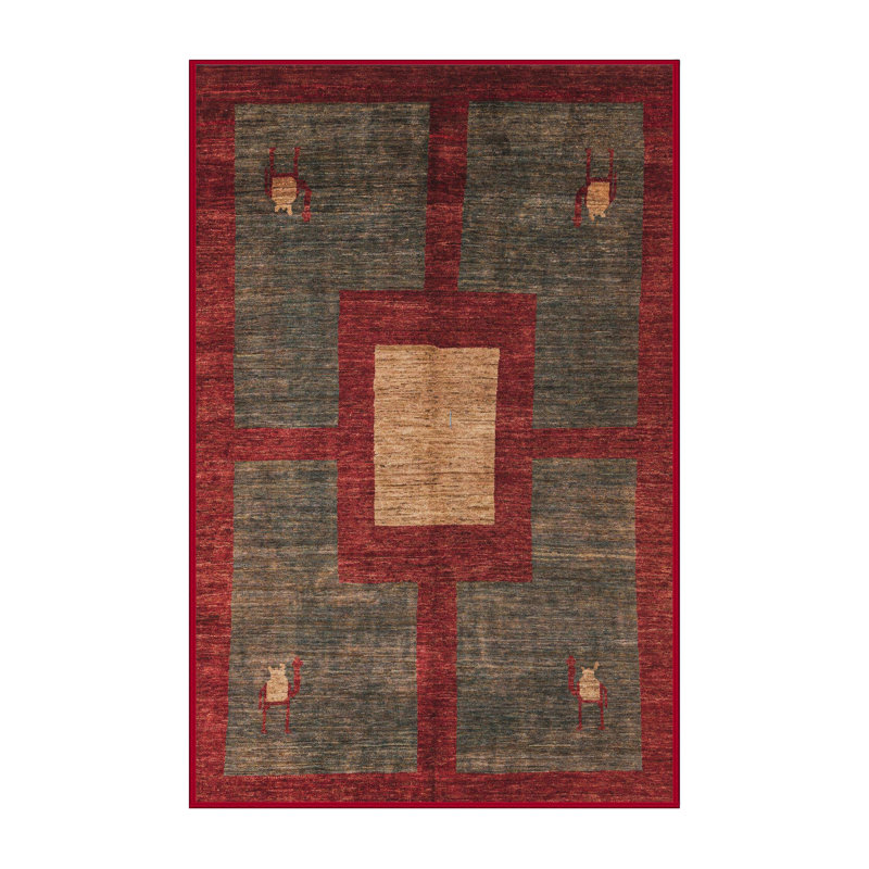 Abstract Indoor Rug, Rectangle 4' x 6'