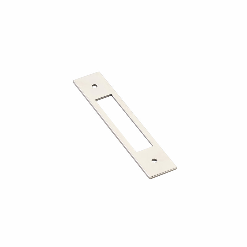 Emtek Modern Backplate Backplate for Cabinet/Drawer Pull 8", 5.25" H x 1" W, Polished Nickel