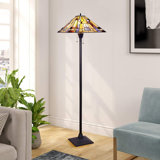 Antanisha 66.25'' Blackish Bronze Traditional Floor Lamp