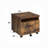 Industrial Style 1Pc File Cabinet With Drawer And Shelf