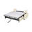 Capozzi 85" Genuine Italian Top Grain Leather Queen Sleeper Sofa Bed with Memory Foam Mattress-1488038888