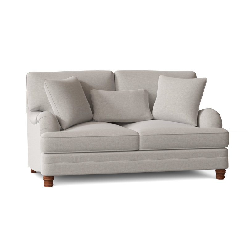 Tarleton Upholstered 69.5'' Loveseat, Tobacco Distressed, White 5555-000