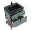  Meuble-lavabo moderne avec plateau en gel acrylique noir Serenity-375953118-375953117-375953095