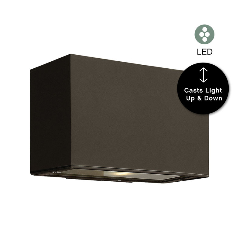 Atlantis 2-Light Outdoor Flush Mount, Bronze