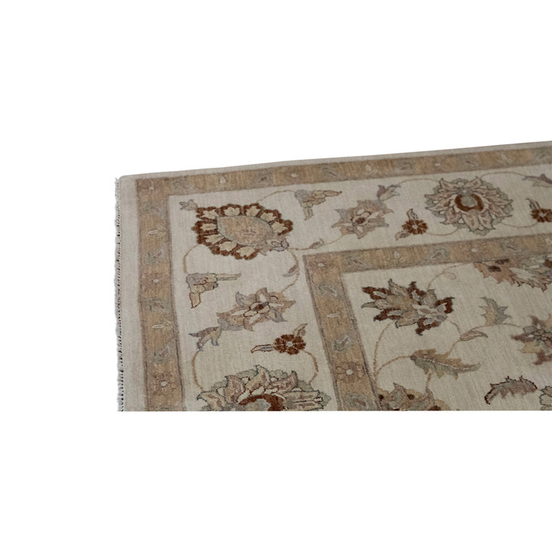 Tapis crème noué à la main de haute qualité