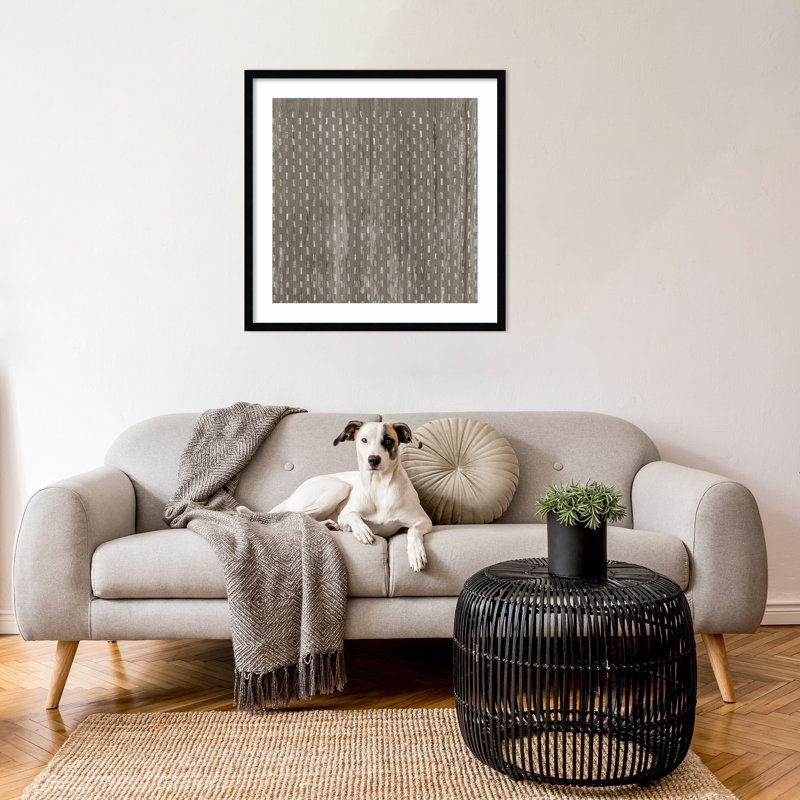 Weathered Wood Patterns VIII by June Erica Vess, Black, 25" H x 25" W x 1" D