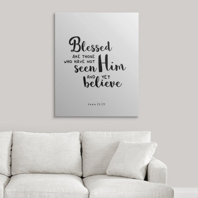 «John 20:29 - Scripture Art», art textuel