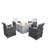 Wicker 4 - Person Patio Conversation Set with Cushions