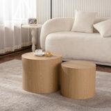 Modern Round Nesting Coffee Tables (Set of 2)