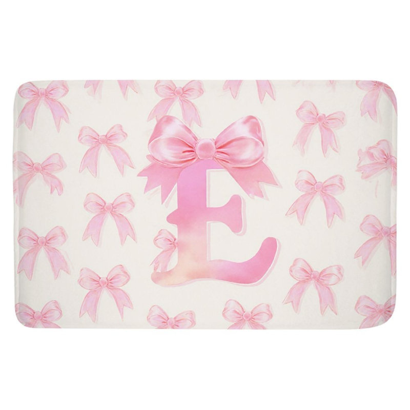 Tapis pour salle de bain rose