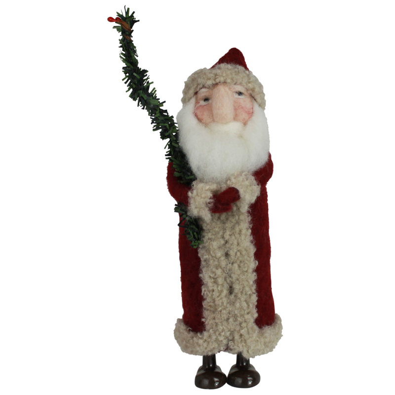 Père Noël avec grand arbre