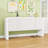 Wooden Console Table with Adjustable Shelves and Doors-1862753637