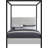 Upholstered Metal Canopy Bed-81840587-81840590