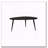 Xander Black Triangular Solid Wood Coffee Table