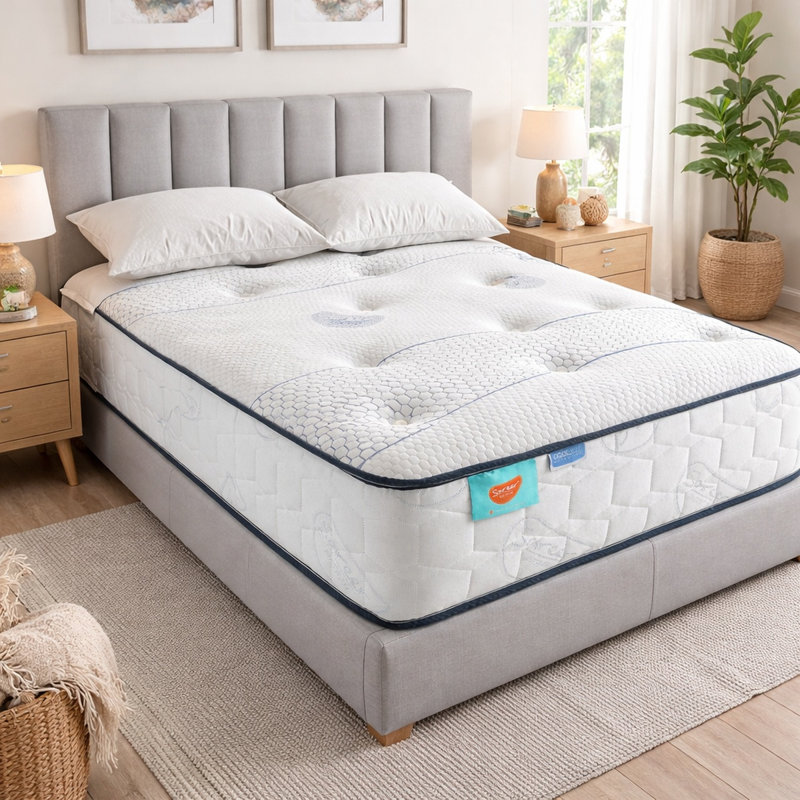Symple Stuff Open Coil Mattress, Kingsize (5')