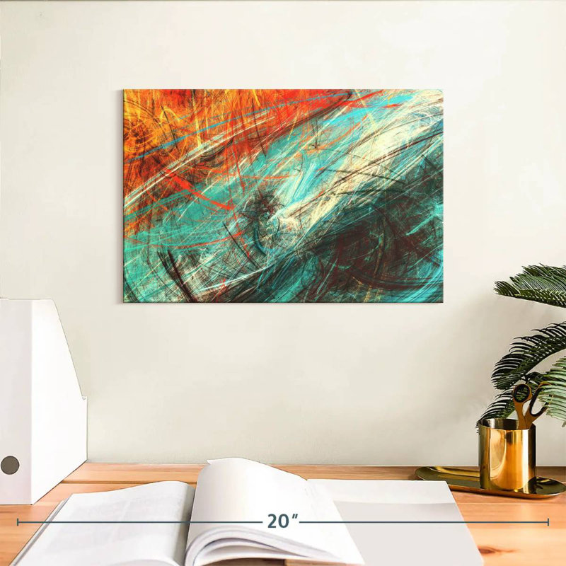 Avery Elemental Clash Abstract, 8" H x 12" W