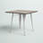 Christie Solid Wood Top Metal Base Dining Table-695117081-695117083