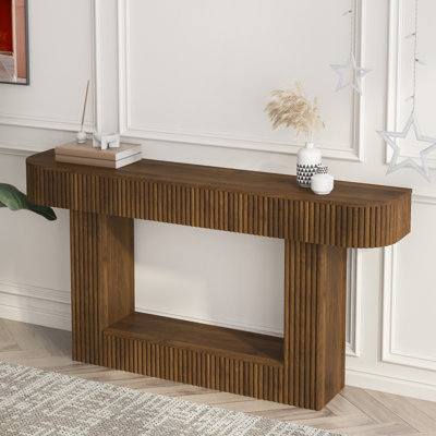 62.9-Inch Long, Console Table, Wooden Rectangular Sofa Table Behind The Sofa, Farmhouse Entryway Table, Corridor, Living Room.Narrow Hallway Accenttable For Living Room, Foyer, Entrance.