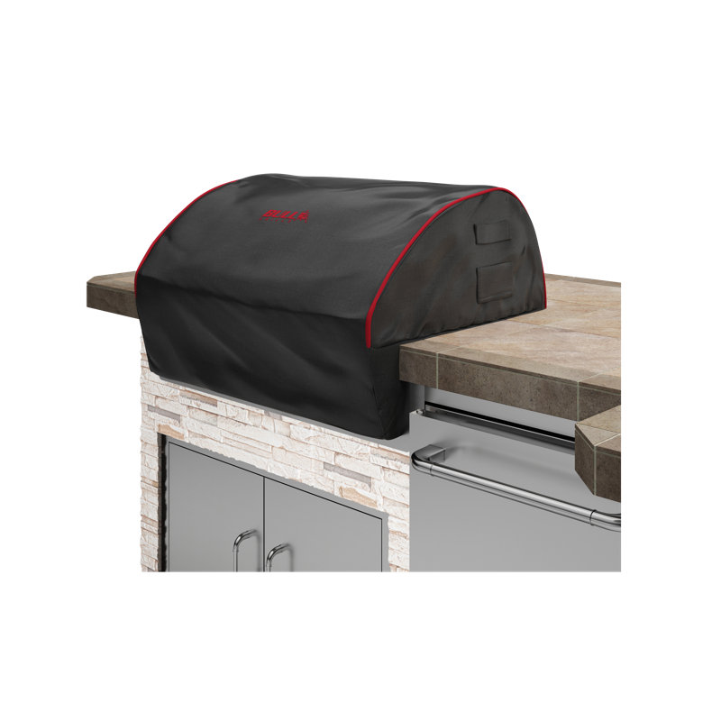 Bull Outdoor Products Grill Cover Diablo 46 Inch 300D Polyester Black Red