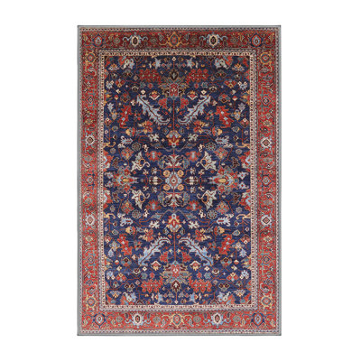 Tapis oriental rouge / bleu Royale