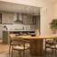 Grand lustre en nickel brossé 6 lumières Reines-127380277-130106214