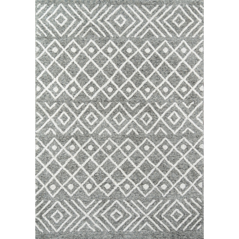 Kronqui Geometric Indoor Rug, Rectangle 9' x 12'