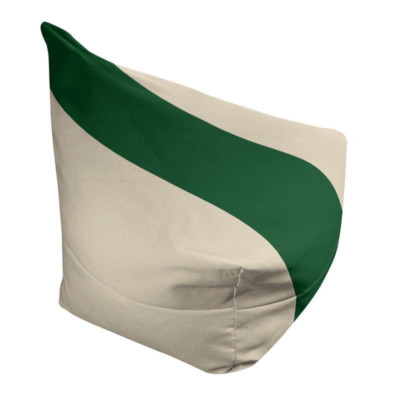 Fauteuil à billes Washington, Crème de Cream City / vert de Good Land / crème, 31 po x 38 po x 42 po