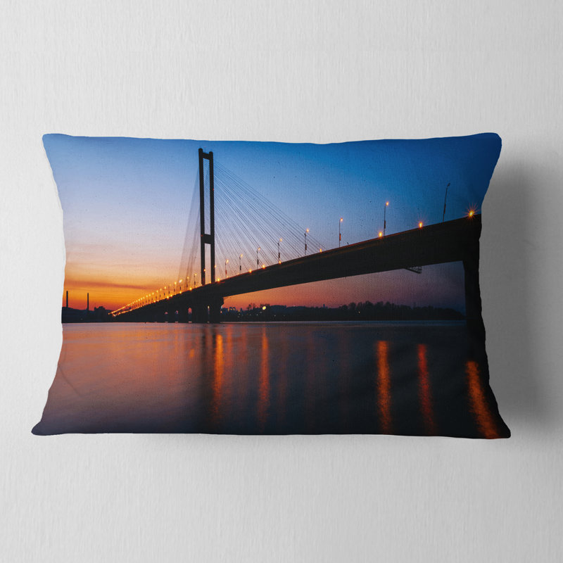Coussin lombaire en kiev cityscape southern bridge