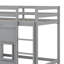 Lit mezzanine simple en bois avec garde-robe de rangement intégré et 2 fenêtres Îleigh-1274208357
